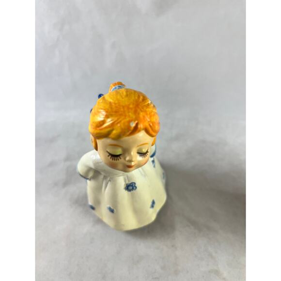 Papier Mâché Kissing Angels Figurines Musical Holiday Decor Japan Vintage - Picture 3 of 10